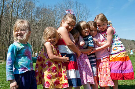 Children on the Mountain Pathways playground