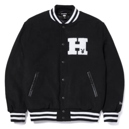 HUF x Playboy Varsity Jacket Black